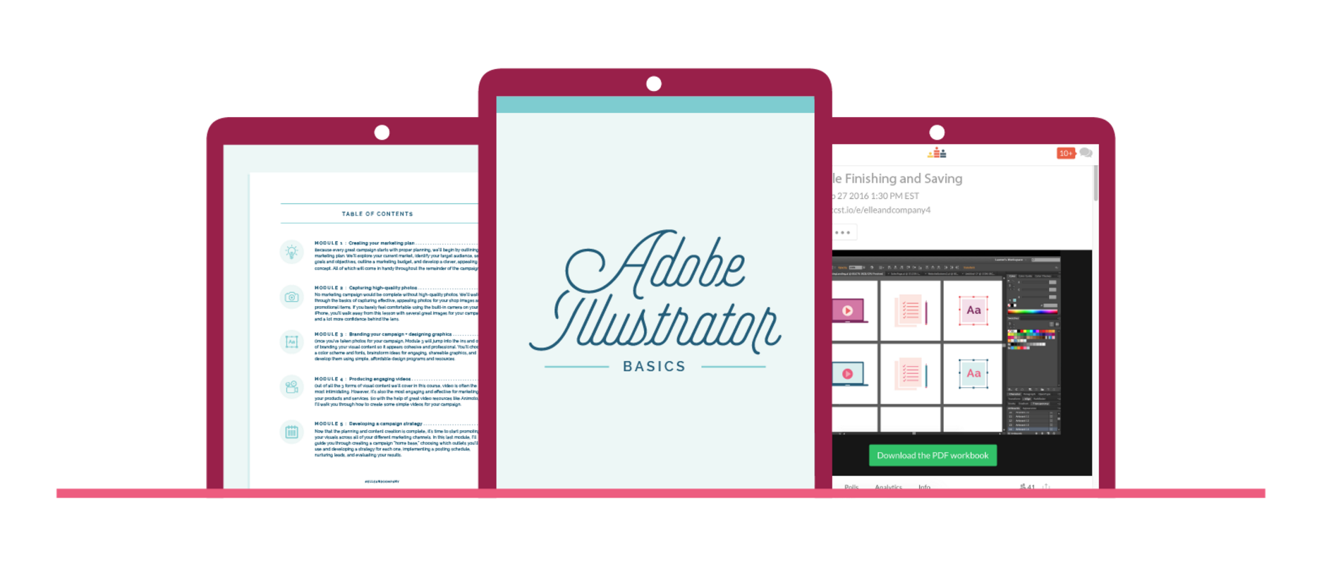 Adobe Illustrator Basics Online Course by Elle & Company