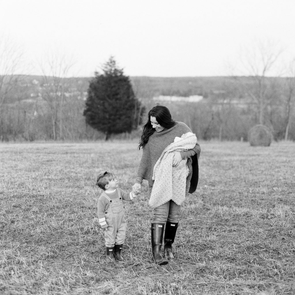 Connecticut Black and White Film Newborn Photographer Tiffany Farley