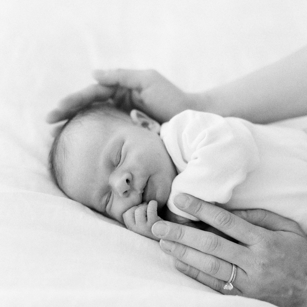 Newborn Pictures at Home on Film in Connecticut and NYC with Tiffany Farley