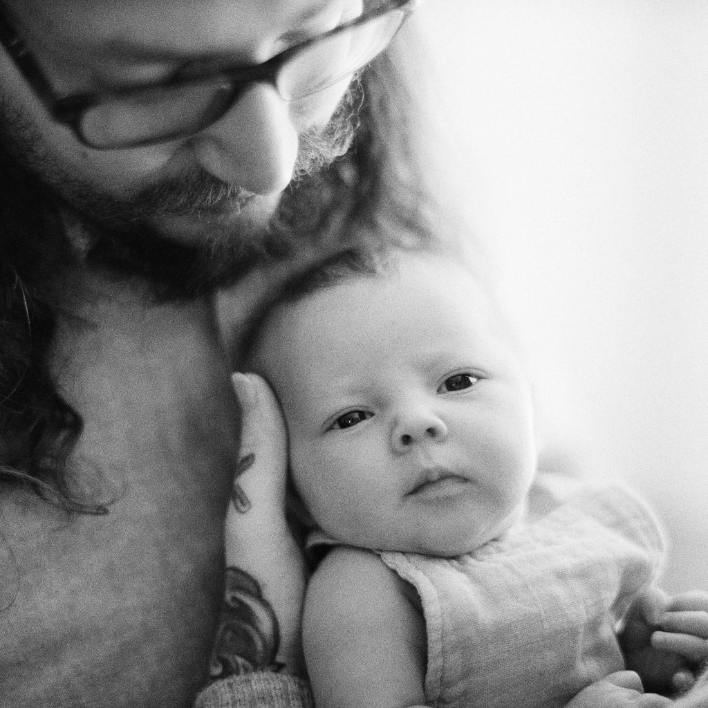 Connecticut Newborn Photographer Black and White Film with Tiffany Farley