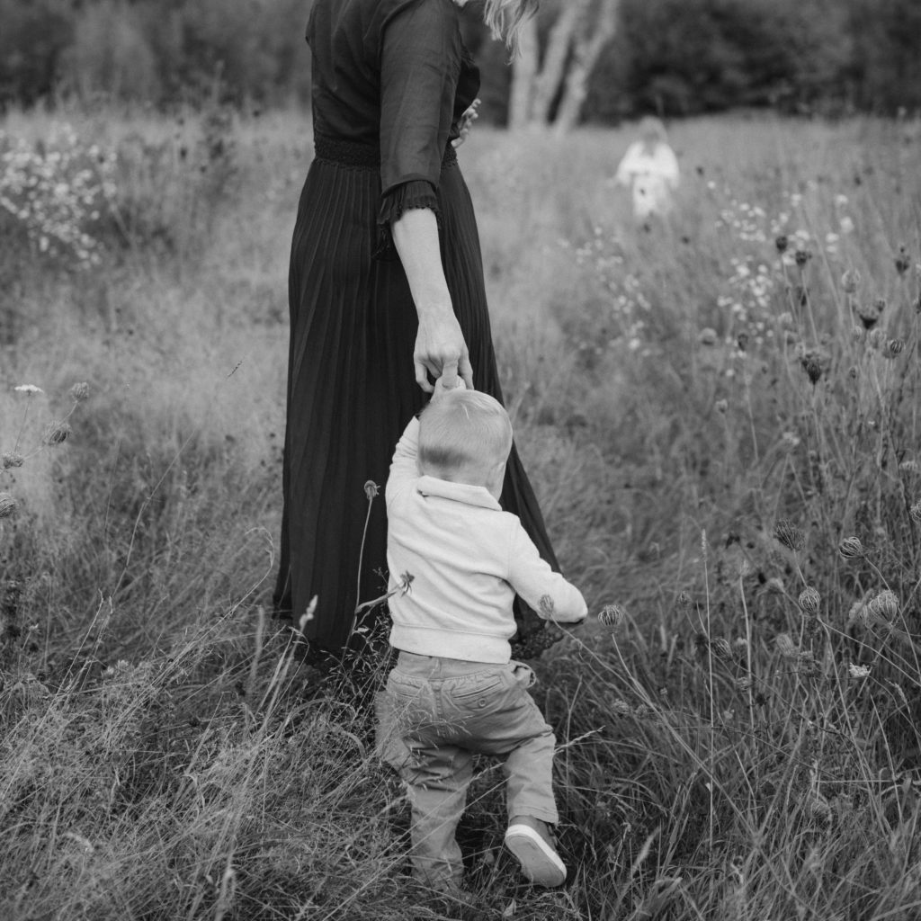 Black and White Family Photography In Maine by Tiffany Farley