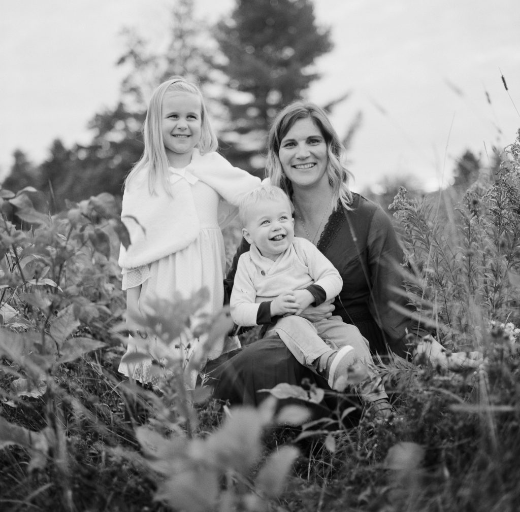 Black and White Family Photos in Maine by Tiffany Farley