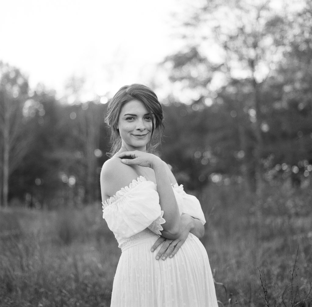 Coral Springs Florida Black and White Film Maternity Photographer Tiffany Farley