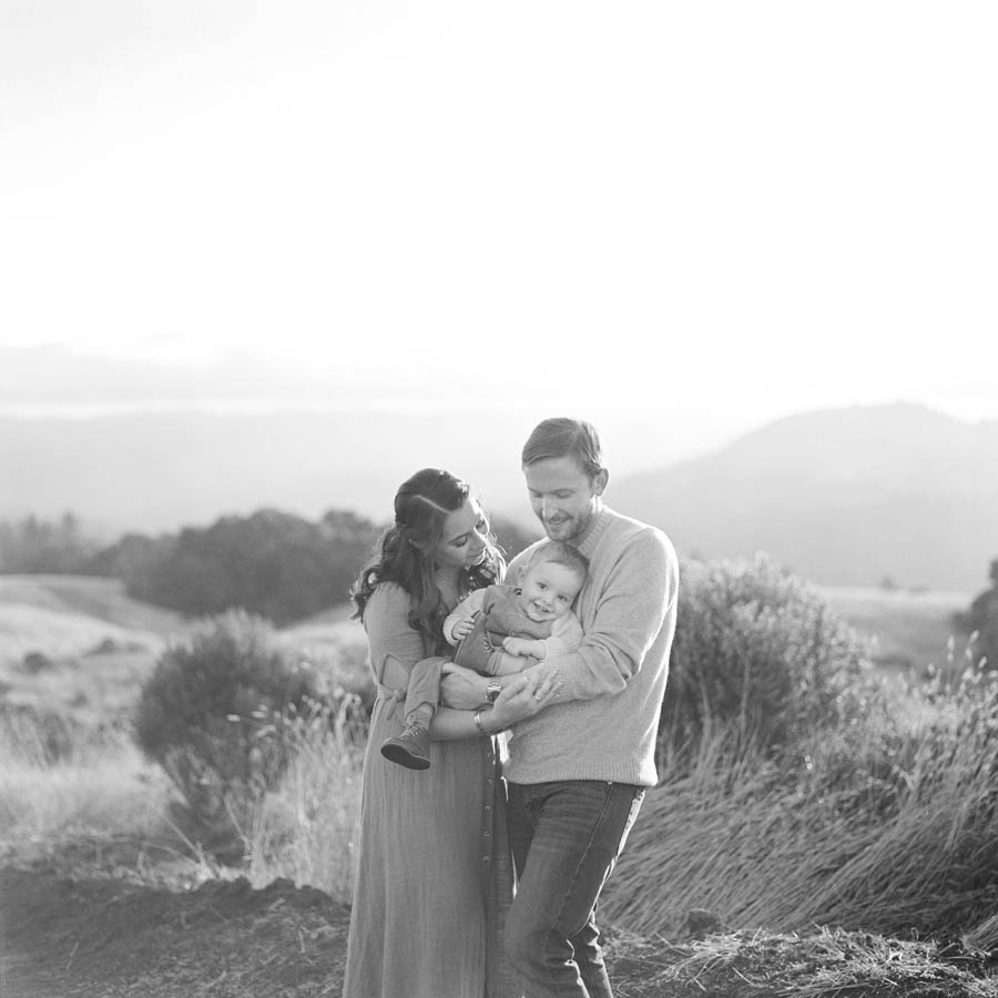 Serenbe Maternity Photography on Black and White Film