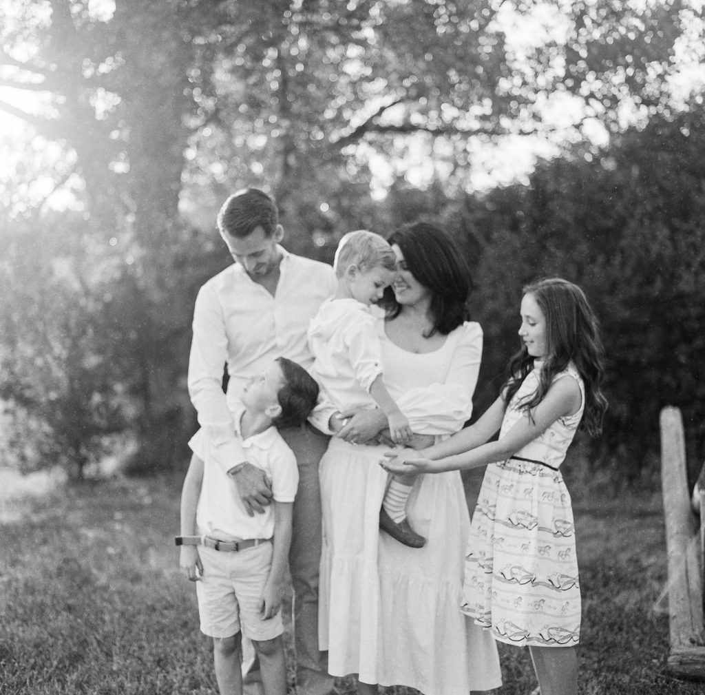 Cherry Hills Village Family Photography Black and White Film 